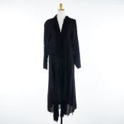 Gigi Moda Handmade in Italy Black Open Duster Cardigan One Size