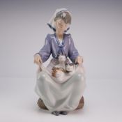 Lladro Porcelain Figurine Lap Full of Love 01005739