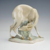 Lladro Glazed Porcelain Figurine, Gazelle Deer 1000327.13