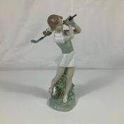 Nao by Lladro Porcelain Figurine, Girl Golfer 0450