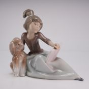 Lladro Porcelain Figurine A Lesson Shared 01005475