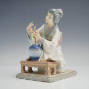 Lladro Porcelain Figurine, Oriental Girl 1004840