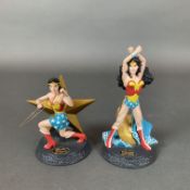 2pc Hallmark DC Collection Wonder Woman Figurines, Champion of Freedom and Warrior of Strength and W