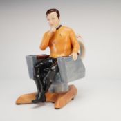 Kevin Francis Ceramics Star Trek Captain James T. Kirk Figural Toby Jug Signed Andy Moss