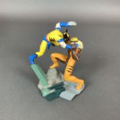Applause Marvel Comics Miniature Figurine, Wolverine vs. Sabretooth