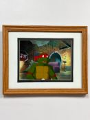 Raphael in the Sewer Teenage Mutant Ninja Turtles Original Production Animation Cel w/ COA