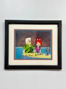 Bill Hanna and Joe Barbera, Original Pebbles Flintstone and Bamm-Bamm Rubble Hand-Painted Production