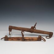 Pair of Wooden Horse Yokes with Iron Hardware