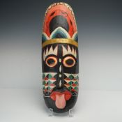Indonesian Carved and Painted Wooden Mask