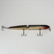 Vintage Creek Chub Giant Pikie Jointed Wooden Fishing Lure