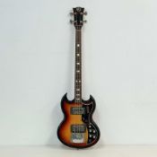 Vintage Kay K-2B Sunburst Electric Bass Guitar