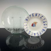 2pc Judaica Grouping Including Sigma The Tastesetter Jewish Penicillin Soup Bowl and Glass Star of D