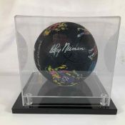 Rawlings LeRoy Neiman Commemorative Edition NCAA 100 Years of Basketball Signed Basketball