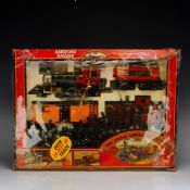 New Bright The Great American Express Smoking Engine Train Set