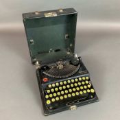 Remington Portable Standard Typewriter with Original Carrying Case