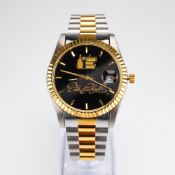 The Bradford Exchange Dale Earnhardt NASCAR Commemorative Two-Tone Quartz Wristwatch