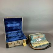 Italian Del Monti Piano Accordion with Hardshell Case