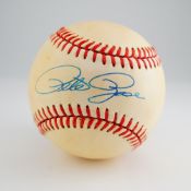 Pete Rose Signed Rawlings Official National League Baseball, PSA Authenticated