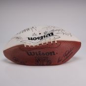 Wilson Official NFL Multi-Signed Autograph Football Featuring Ted Hendricks, Rod Martin & Don Maynar