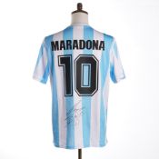 Diego Maradona Signed 1986 Argentina National Team Jersey w/ COA