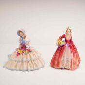 2pc Royal Doulton Bone China Figurines, Janet HN1537 and Daydreams HN1731