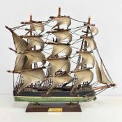 Decorative Wooden Whaling Ship Clipper 1846 Model