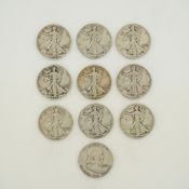 A Collection of US 90% Silver Mixed Date Bag of Half Dollars