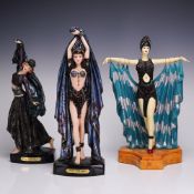 3pc Objet d'Elegance Collection Dance of the Seven Veils Resin Figurines