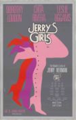 Jerry's Girls Original Broadway Theatre Poster Board, Music & Lyrics by Jerry Herman