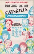 Catskills on Broadway Original Broadway Production Poster Featuring Freddie Roman