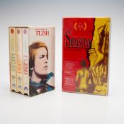 Rare Queer Cult Cinema VHS Collection Including Andy Warhol's Flesh, Trash & Heat and Derek Jarman's