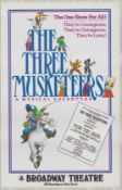 The Three Musketeers: A Musical Adventure, Original Broadway Theatre Poster