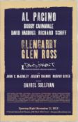 Glengarry Glen Ross, Original Opening Night Broadway Production Poster, November 11, 2012