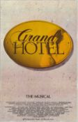 Grand Hotel: The Musical, Original Broadway Window Card, Directed-Choreographed by Tommy Tune