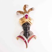 Jarin Sterling Silver Vermeil Blackamoor Brooch