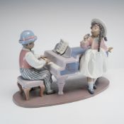 Lladro Glazed Porcelain Figurine, Jazz Duo 01005930