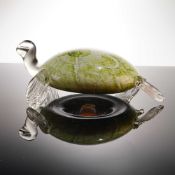 Jozefina Atelier Krosno Art Glass Turtle Sculpture