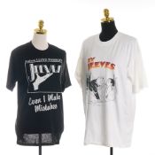 2pc Vintage Andrew Lloyd Webber Jeeves and by Jeeves Musical Promotional T-Shirts