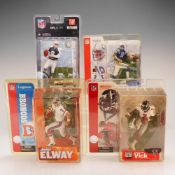 A Collection of Four McFarlane Toys NFL SportsPicks Action Figures in Original Packaging