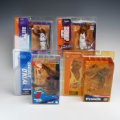 4pc McFarlane Toys NBA Sportspicks Action Figures Including LeBron James and Shaquille O'Neal