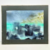 Udise Wakely, Storm in Yucatan, Isla Mujeres #1, Original Watercolor