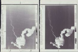 Space Shuttle Challenger Disaster and Christa McAuliffe News Service Printer Proofs and Memorabilia