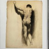 Angelo Comolli (Italian, 1863-1949), Academic Male Nude Study, ca. 1911-1913