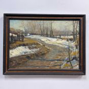Fedor Vasilievich Sychkov (Russian 1870-1958) Original Landscape Oil Painting