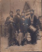 2pc Historical Civil War Soldiers and a Glass Plate Negative Photos