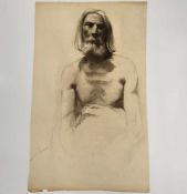 Angelo Comolli (Italian, 1863-1949), Academic Life Study of a Bearded Man, 1911-1913