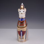 Royal Crown Derby English Bone China Figurine, Royal Cats Egyptian