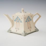 Roseville Pottery Aztec Teapot, Circa 1905