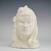 Roseville Pottery Burmese Bust Candle Holder