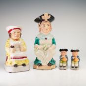 4pc Kevin Francis Ceramics Toby Jugs including Artist Proof and Prototype